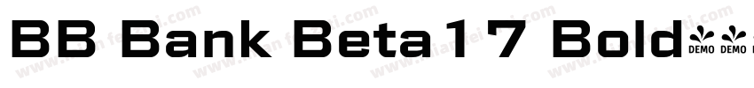 BB Bank Beta17 Bold字体转换